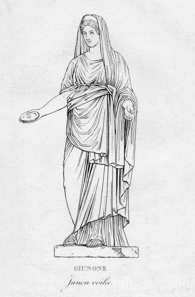 Giunone Junon örtülü, c1850 by Unbekannt