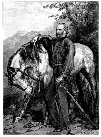 Giuseppe Garibaldi, İtalyan vatansever ve Risorgimento askeri, 1900 by Unbekannt