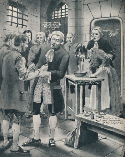 Hapishanede Mahkumlara Çiçek Hastalığı Vermek, 18. yüzyılın sonları, c1934 by Unbekannt
