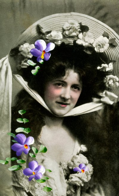 Gladys Huxley, oyuncu, 1908 by Unbekannt