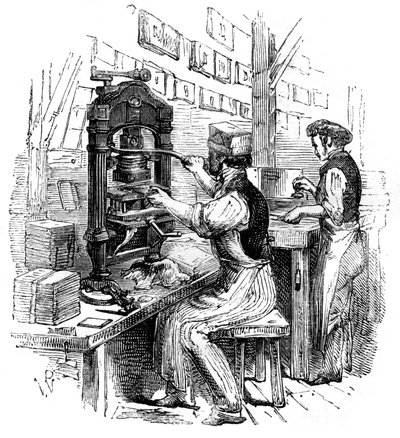 Altın blokaj presi, 1886 by Unbekannt