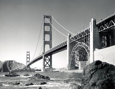 Golden Gate Köprüsü 1950, Kaliforniya (s/b fotoğraf) by Unbekannt