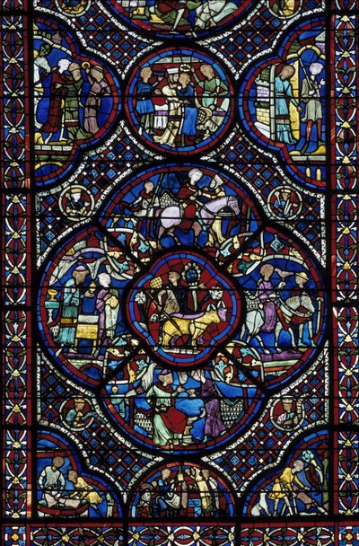 Gotik sanat: dahi çocuğun hayatı. Saint Etienne de Bourges Katedrali