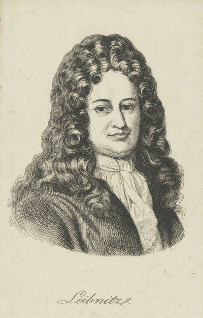 Gottfried Wilhelm Leibniz 1646-1716, c. 1800 by Unbekannt
