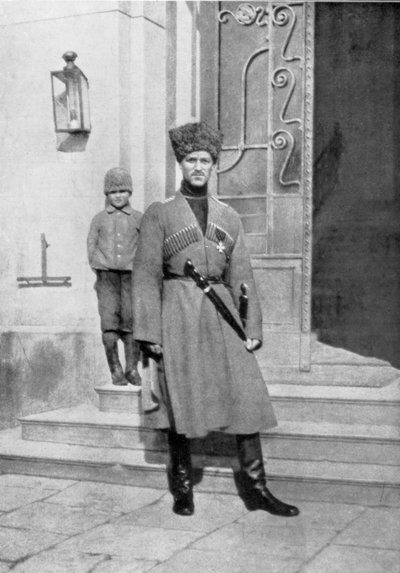 Kazak üniformalı Rusya Grandük Michael Alexandrovich, 1917 by Unbekannt