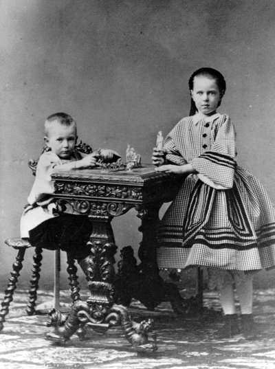 Büyük Dük Sergei Aleksandroviç ve Rusya Büyük Düşesi Maria Aleksandrovna, 1860 by Unbekannt