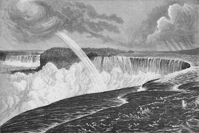 Horseshoe Kanada ve Amerikan Şelalelerinin Büyük Görünümü, 1883 by Unbekannt