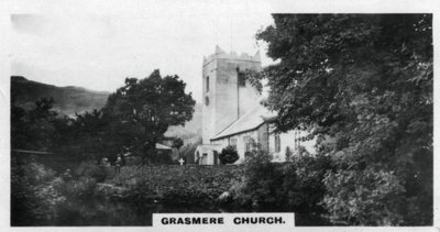 Grasmere Kilisesi, Wordsworths mezar yeri, Cumbria, c1920