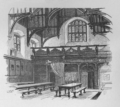 Grays Inn Salonu, 1890 by Unbekannt