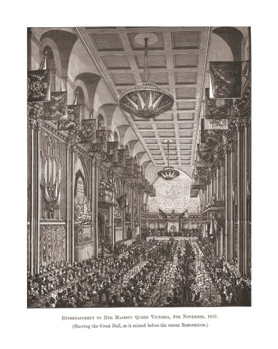 Büyük Salon Guildhall, 1837, 1886 by Unbekannt