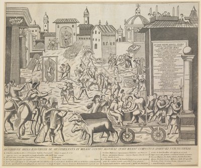 Milano Büyük Vebası, 1630, yaklaşık 1835 by Unbekannt