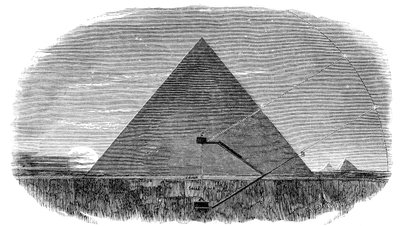 Giza'daki Büyük Keops Piramidi astronomik bir gözlemevi olarak kullanılıyor by Unbekannt