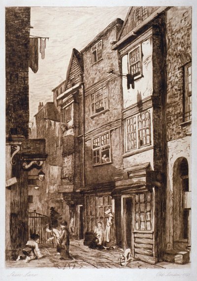 Great Shire Lane, Londra Şehri, 1793 by Unbekannt