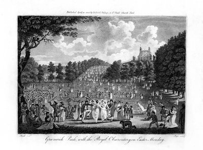 Greenwich Park, Kraliyet Gözlemevi ile, Paskalya Pazartesi günü, Londra, 1804 by Unbekannt