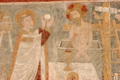 Gressan Magdalena romanesk kilise fresk, Gressan, İtalya by Unbekannt