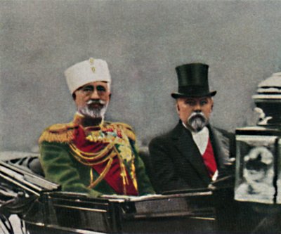 Büyük Dük Nikolai Nikolajewitsch 1856-1929 ve Poincare 1860, 1934 doğumlu. by Unbekannt