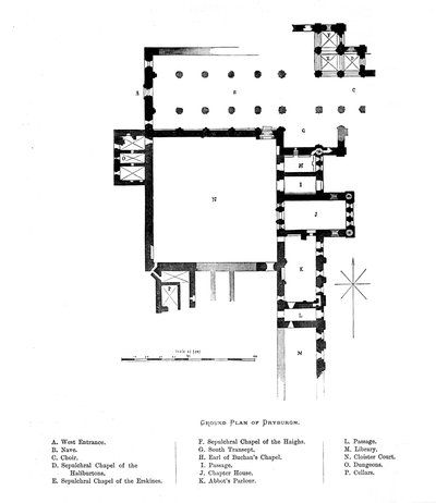 Dryburgh Zemin Planı, 1897 by Unbekannt