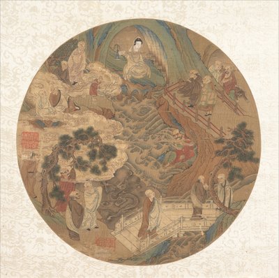 Guanyin ve on altı luohan, 16-17. yüzyıl. by Unbekannt