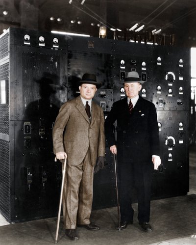 Guglielmo Marconi ve David Sarnoff, 1933 by Unbekannt