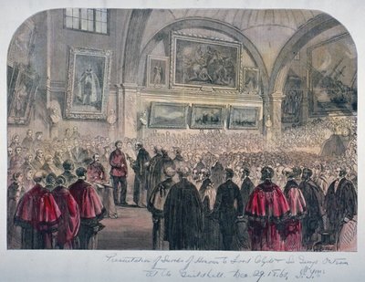 Guildhall Konsey Odası, Londra Şehri, 1861 by Unbekannt
