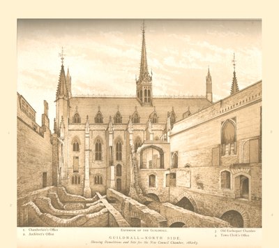 Guildhall Kuzey Yakası, 1882-83, 1886 by Unbekannt