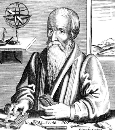 Guillaume Postel, 16. yüzyıl Fransız dilbilimci, astronom ve diplomat by Unbekannt