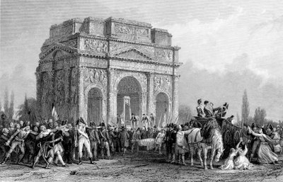 Orange, Fransa, Fransız Devrimi, 1793-1794 Marius Kemeri altında giyotin kurulan by Unbekannt