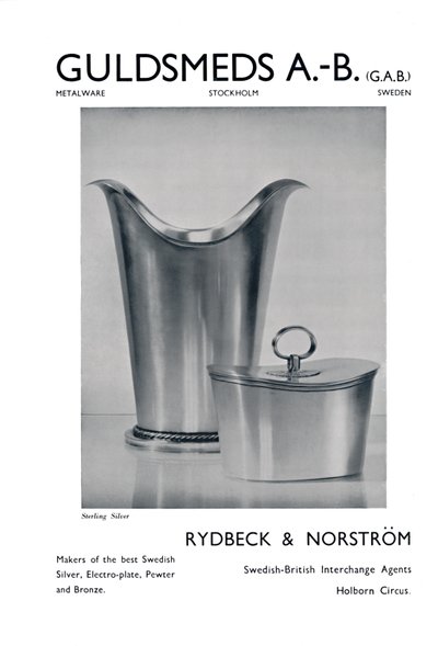 Goldsmith A.-BGAB - Sterling Silver - Rydbeck & Norström., 1939 by Unbekannt