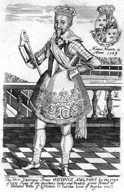 Gustavus Adolphus, İsveç Kralı by Unbekannt