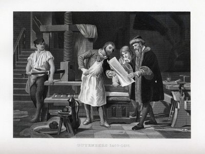 Gutenberg 1400-1468, 1882 by Unbekannt