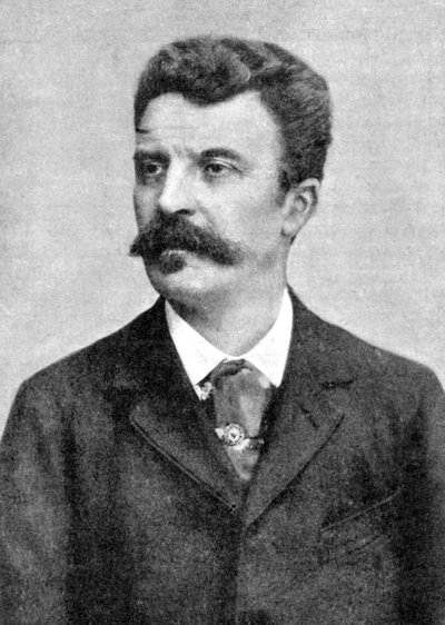 Guy de Maupassant 1850-1893, Fransız yazar, 20. yüzyılın başlarında by Unbekannt