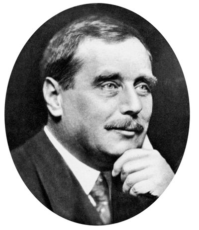 HG Wells 1865-1946, İngiliz romancı, yazar ve popüler tarihçi, c1925 by Unbekannt