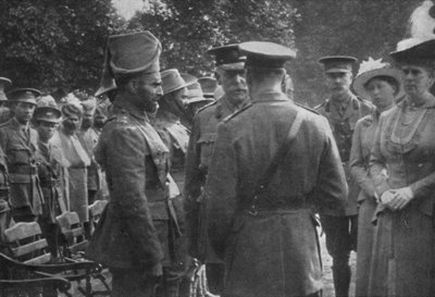 H.M. Kral George V, Sir Walter Lawrence ve Mir Dast ile Konuşuyor, V.C., 25 Ağustos 1915, 1939 by Unbekannt