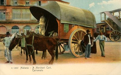 Havana - Bir Tüccar Arabası, Vagon, c1910. by Unbekannt