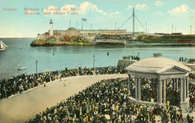 Habana: Malecon ve Morro Kalesi, c1919. by Unbekannt