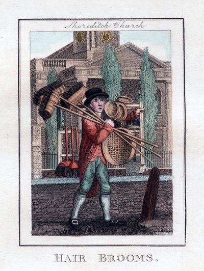 Saç Süpürgeleri, Shoreditch Kilisesi, Londra, 1805 by Unbekannt