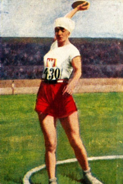Polonyalı Halina Konopacka, dünya şampiyonu disk atıcı, 1928. by Unbekannt