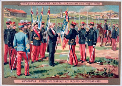 Bayrağın Seferi Birliklerine Teslim Edilmesi, Madagaskar, 1883-1896 by Unbekannt