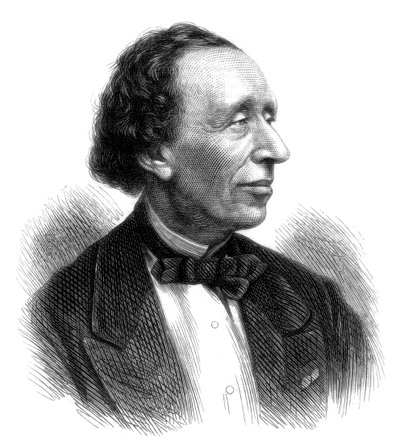 Hans Christian Andersen, Danimarkalı şair ve masal yazarı, 1875 by Unbekannt