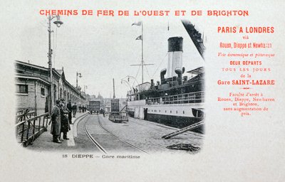 Liman istasyonu, Dieppe, c1900 by Unbekannt