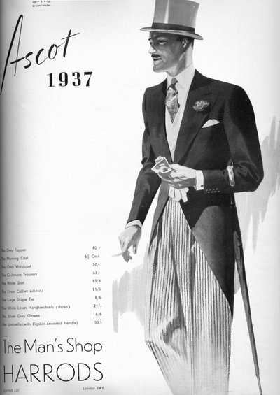 Harrods: The Mans Shop - Ascot 1937, 1937 by Unbekannt