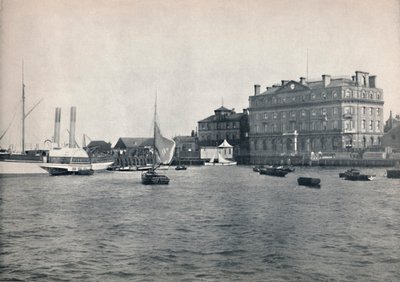 Harwich - The Quay ve Great Eastern Oteli, 1895 by Unbekannt