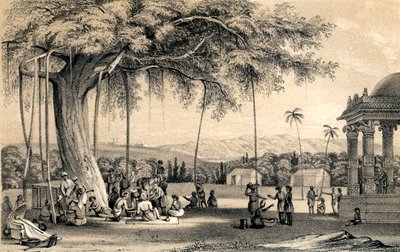 Köyün muhtarı, mahkemesini elinde tutuyor, 1847 by Unbekannt