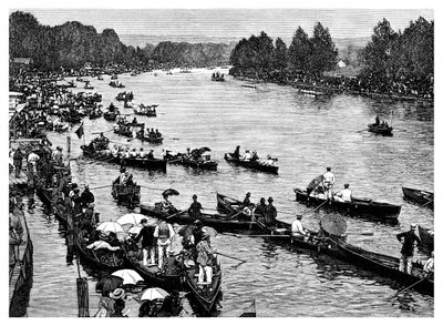 Henley Regatta, Oxfordshire, 1882 by Unbekannt