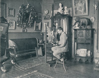 Henri Gervex, stüdyosunda, c1897 by Unbekannt