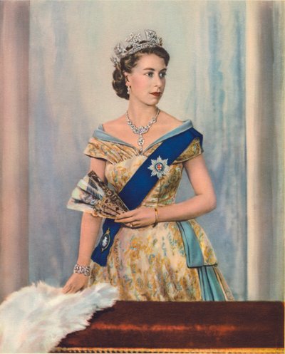 Majesteleri Kraliçe II. Elizabeth, c1953 by Unbekannt