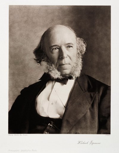 Herbert Spencer, İngiliz sosyal filozof by Unbekannt