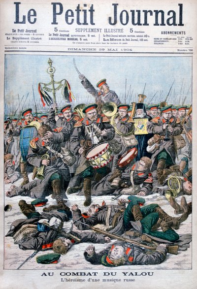 Bir Rus askeri bandosunun kahramanlığı, Yalu Nehri Savaşı, Rus-Japon Savaşı, 1904 by Unbekannt