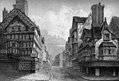 High Street, Shrewsbury, 1825 1893 by Unbekannt