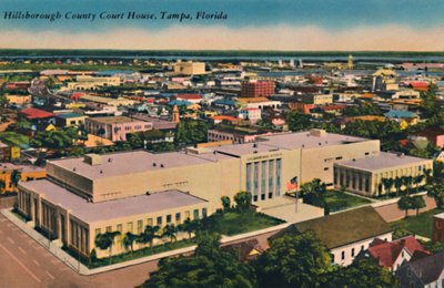 Hillsborough County Adliye Sarayı, Tampa, Florida, 1940